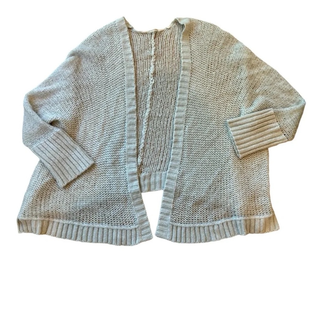 Soft Surroundings Cardigan Open Knit Oversized
Mohair Blend One Size Lagenlook